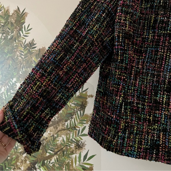 Cold water creek blazer 12 tweed zip up like new - Picture 3 of 7